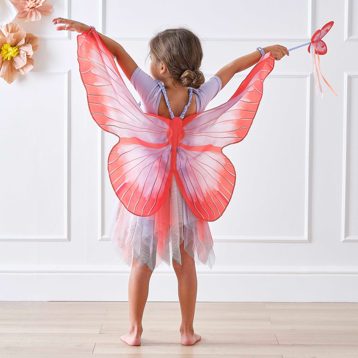 Red and Lilac Butterfly Wing