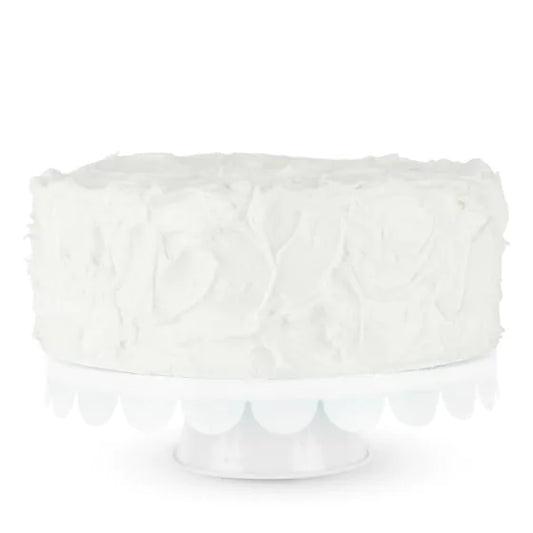 Soporte para tartas de metal blanco