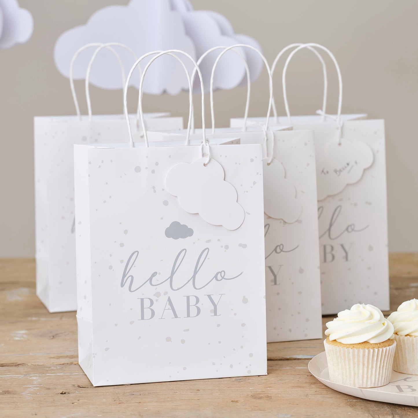 Cloud Baby Shower Gift Bags