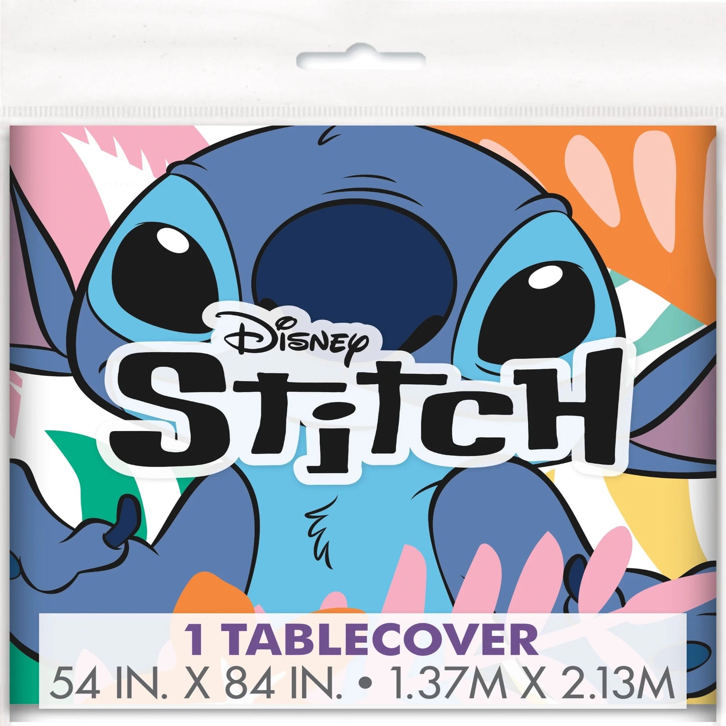 Disney Stitch Rectangular Plastic Table Cover 54 x 84"