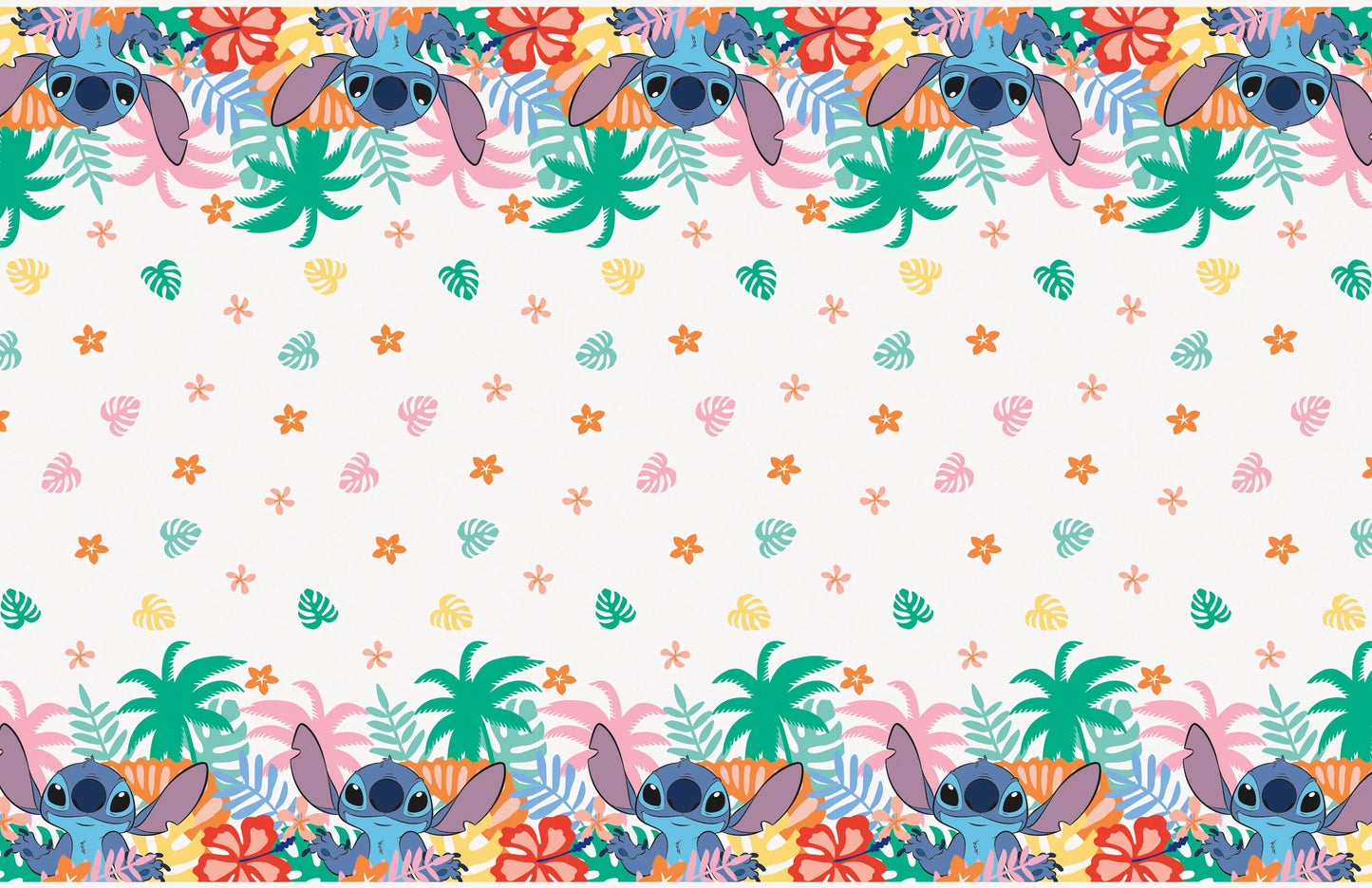 Disney Stitch Rectangular Plastic Table Cover 54 x 84"