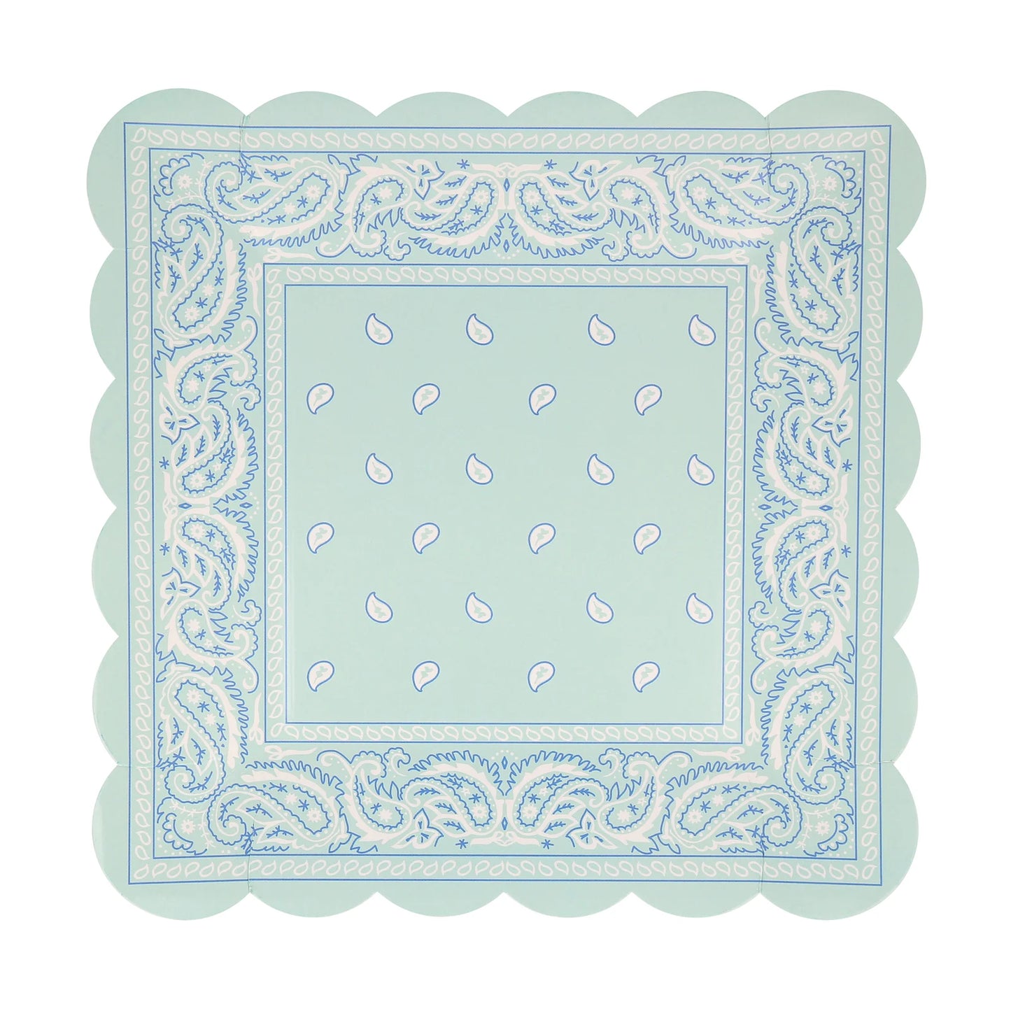 Western Bandana Square Plates (x 8)