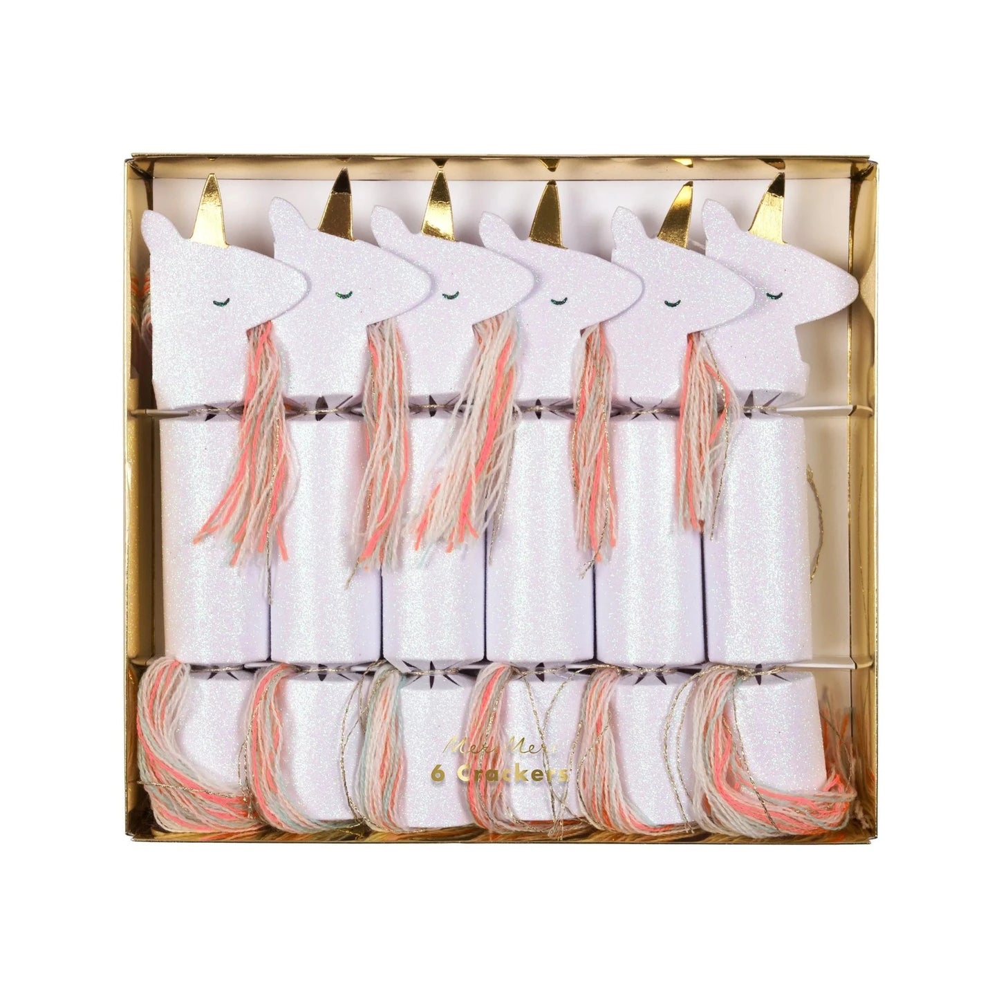 Galletas pequeñas con purpurina de unicornio