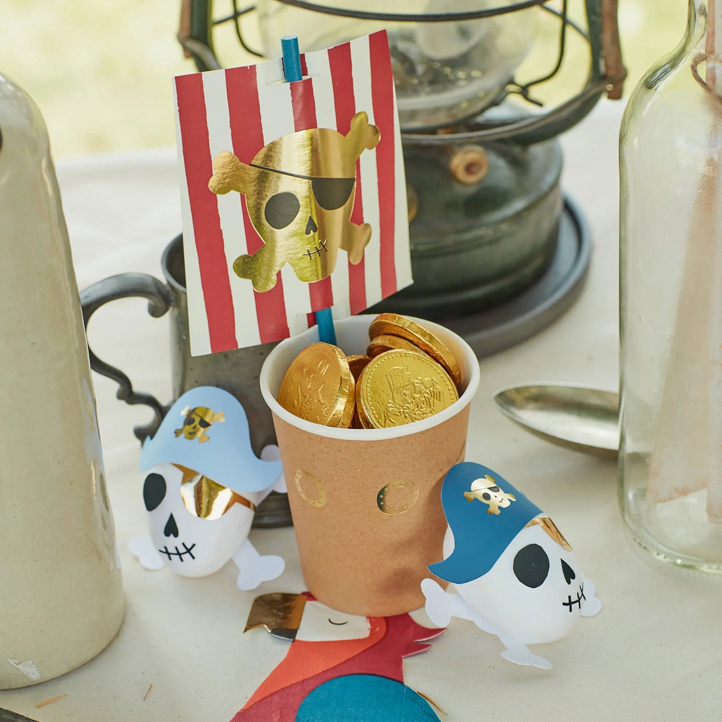 Pirate Party Cups And Straws