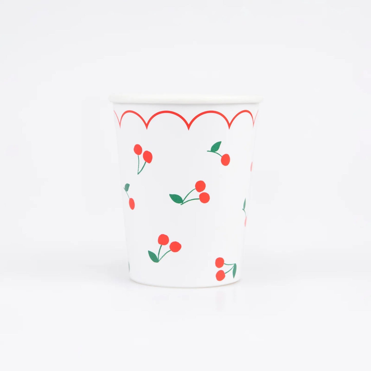Cherry Pattern Cups (x 8)
