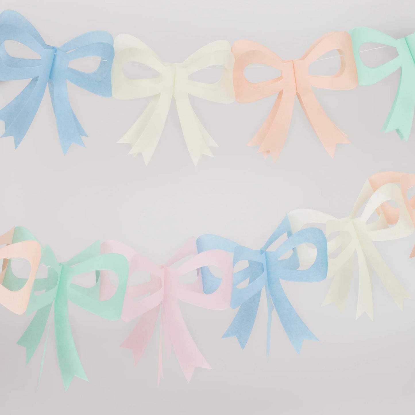 Tissue Paper Bow Garlands
