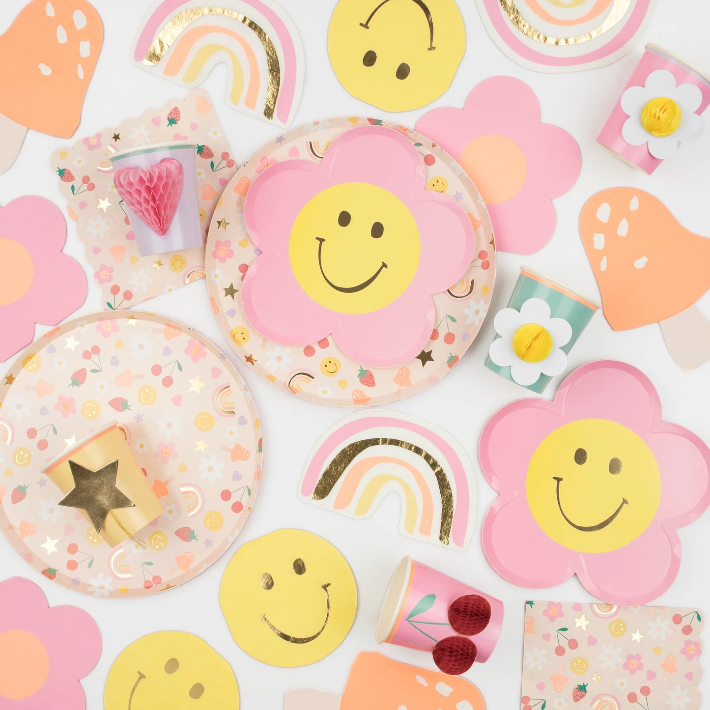 Happy Face Icon Large Napkins
