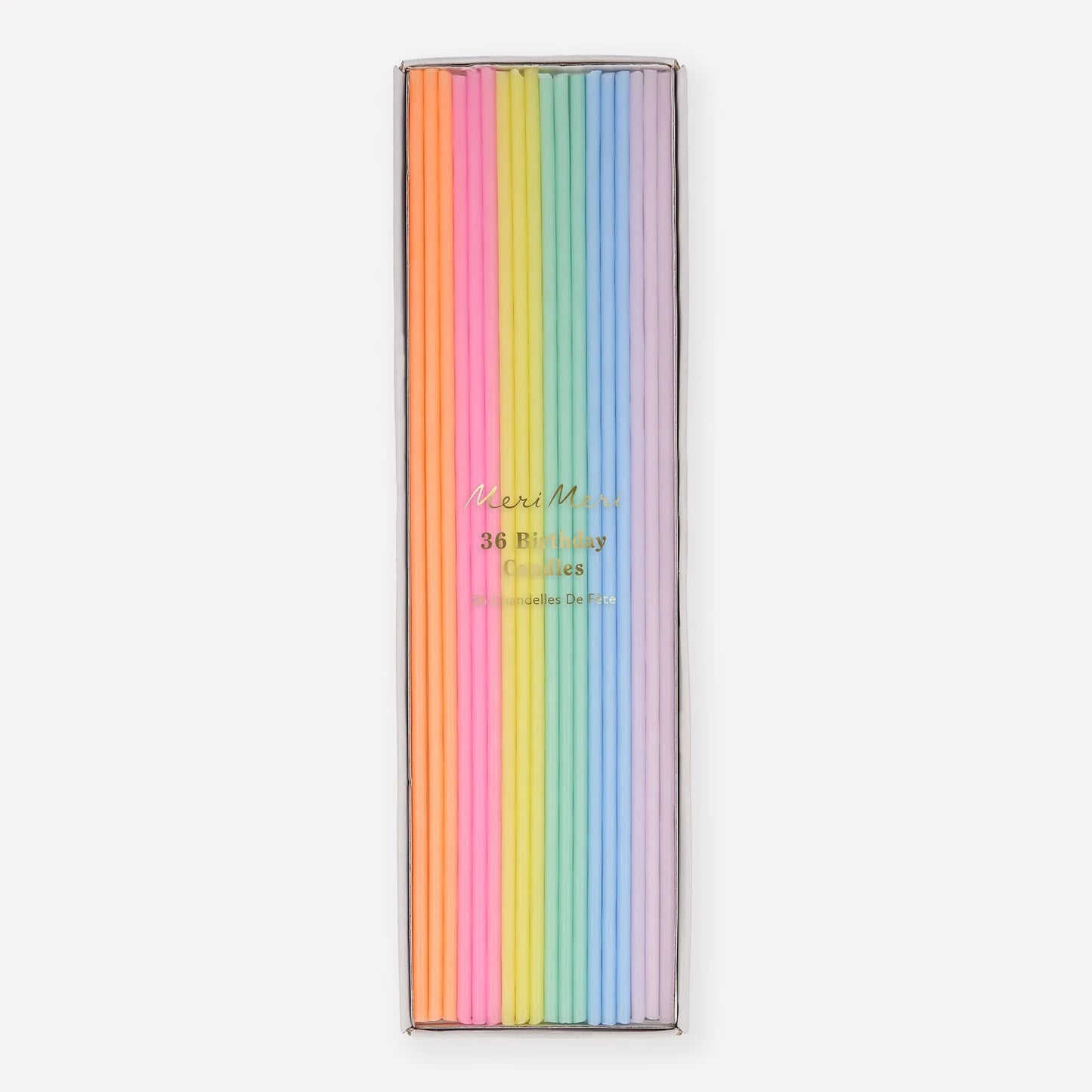 Super Skinny Mixed Candles (x 36)