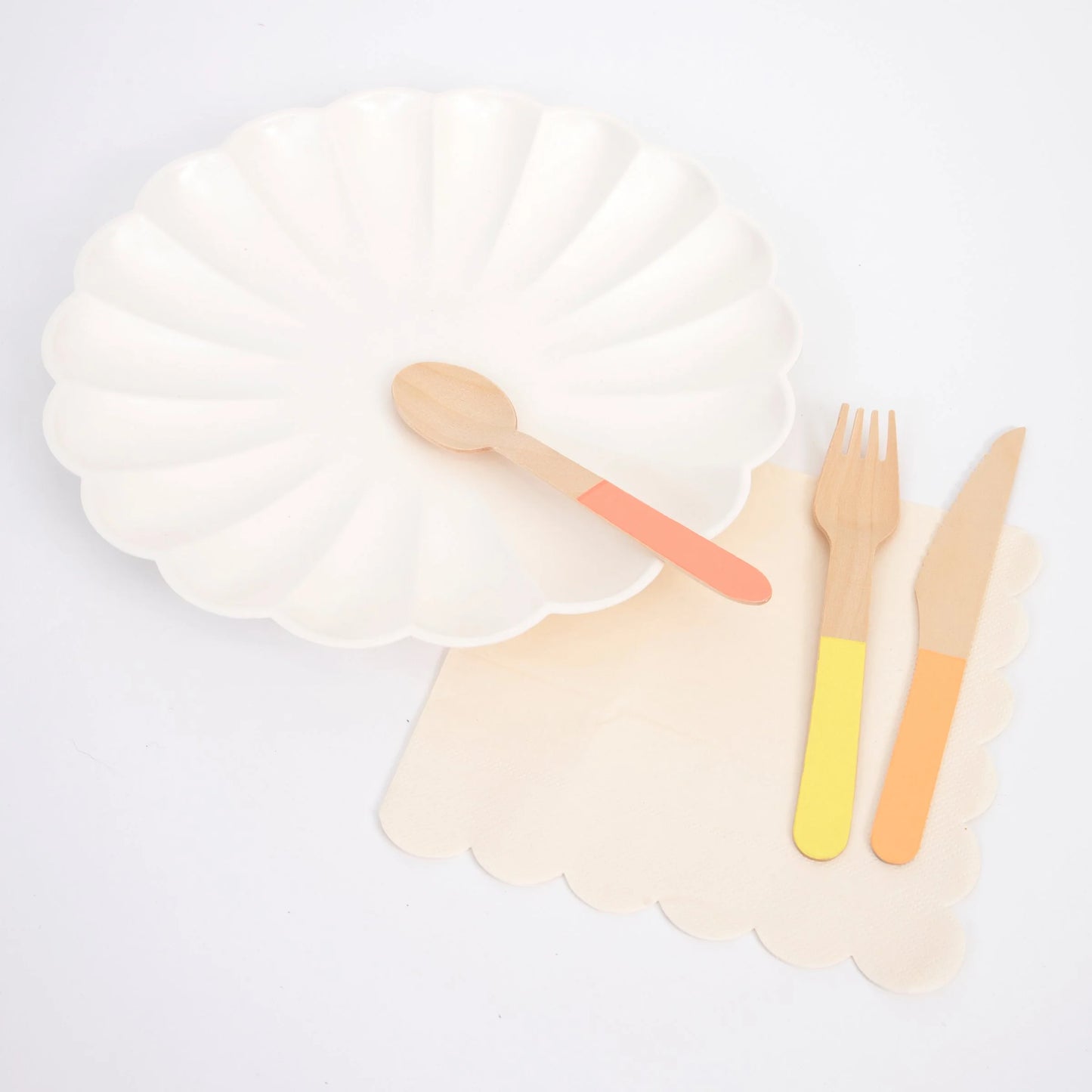 Neon Wooden Cutlery Set