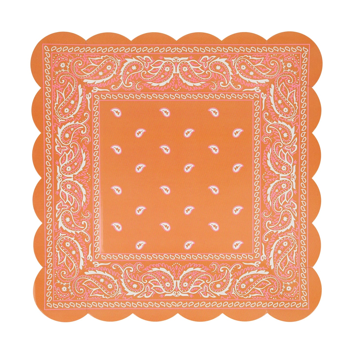 Western Bandana Square Plates (x 8)
