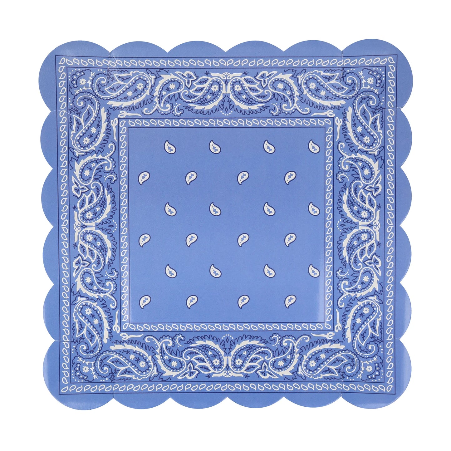 Western Bandana Square Plates (x 8)