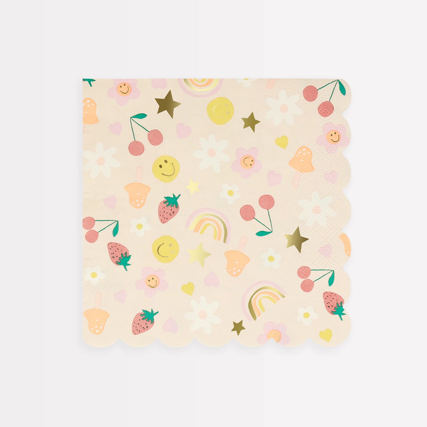 Happy Face Icon Large Napkins