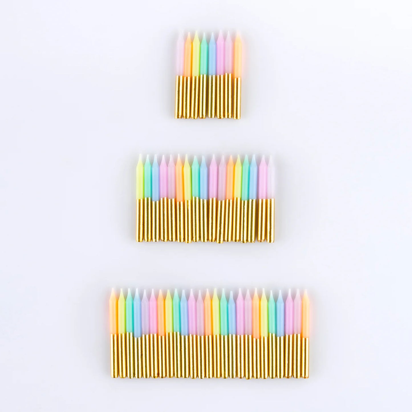 Pastel Mini Candles (x 50)