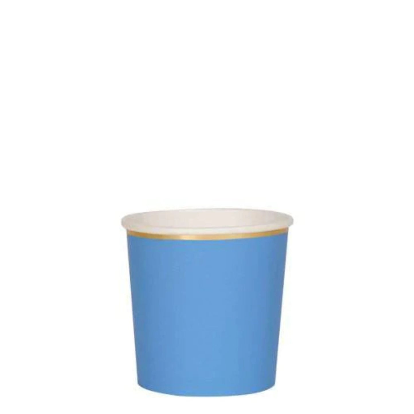 Vasos de vaso azul brillante