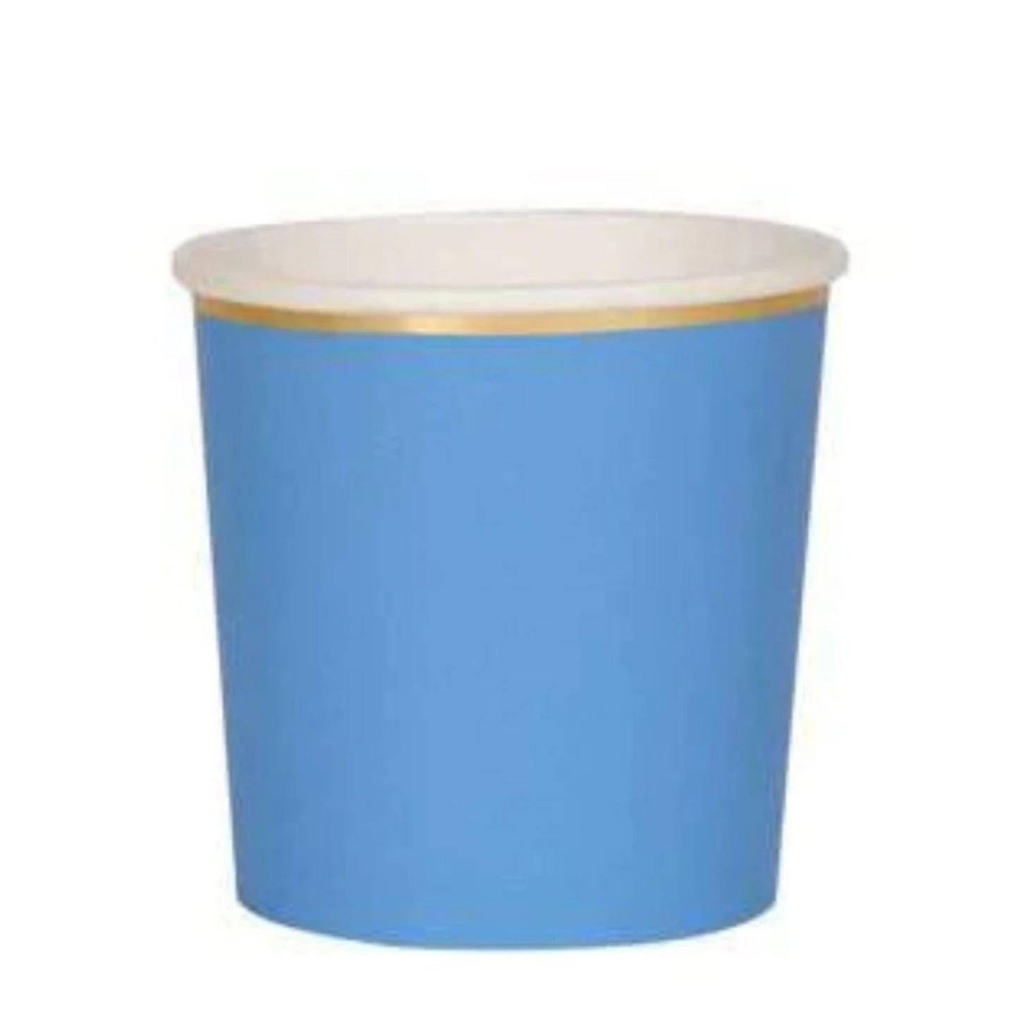Vasos de vaso azul brillante