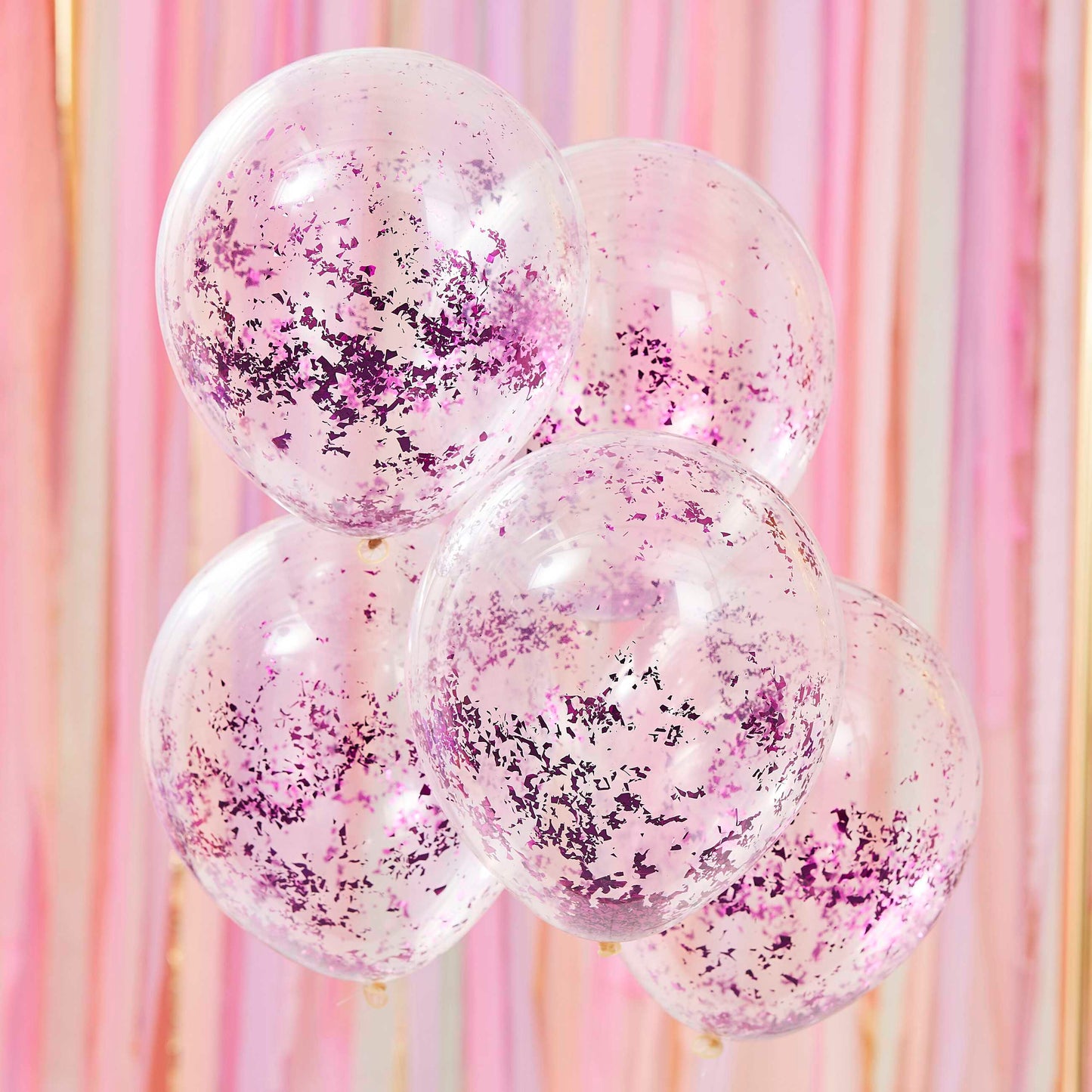 Lilac Confetti Balloons Pack of 5