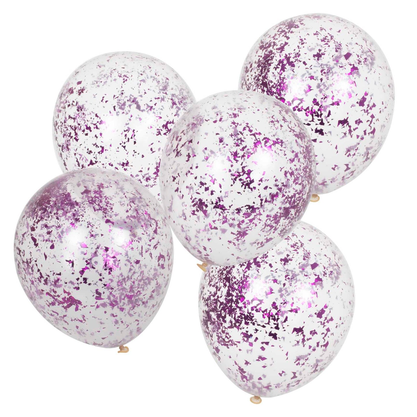 Lilac Confetti Balloons Pack of 5