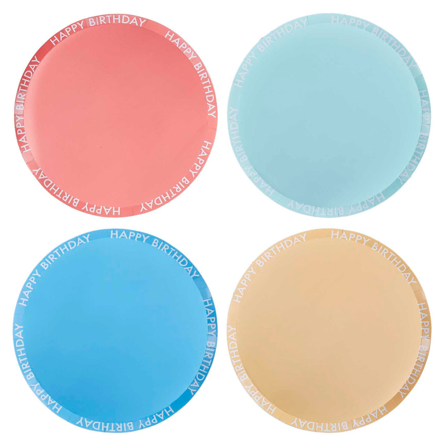 Happy Birthday Paper Plates