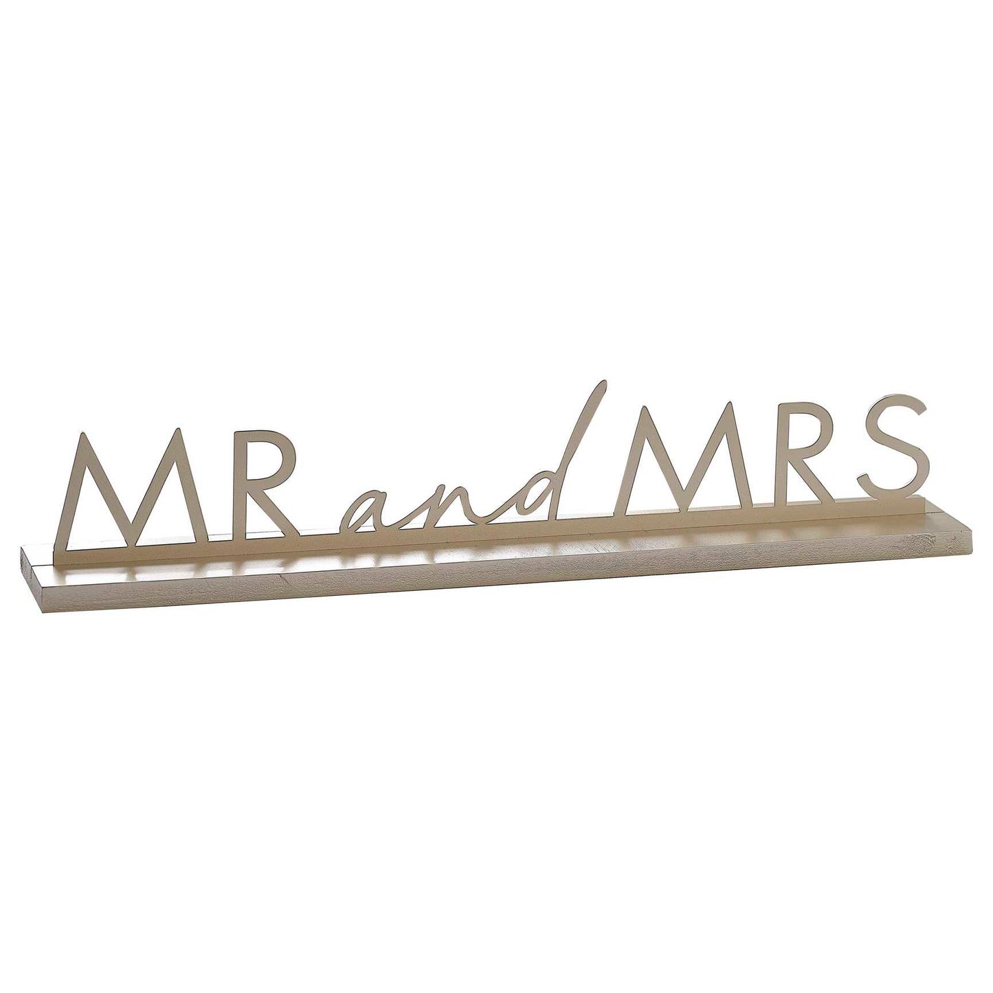 Gold Metal Mr and Mrs Sign