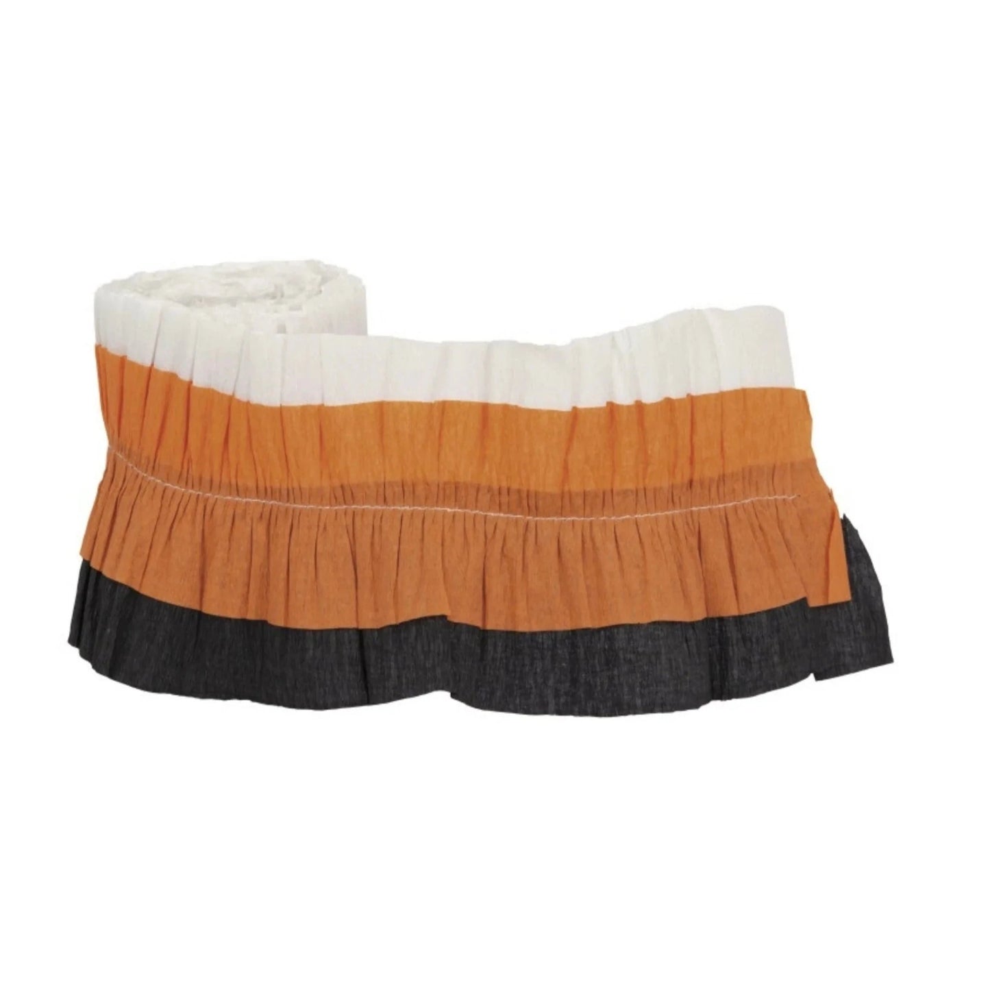 Black & Orange Tissue Paper Festoon Garland