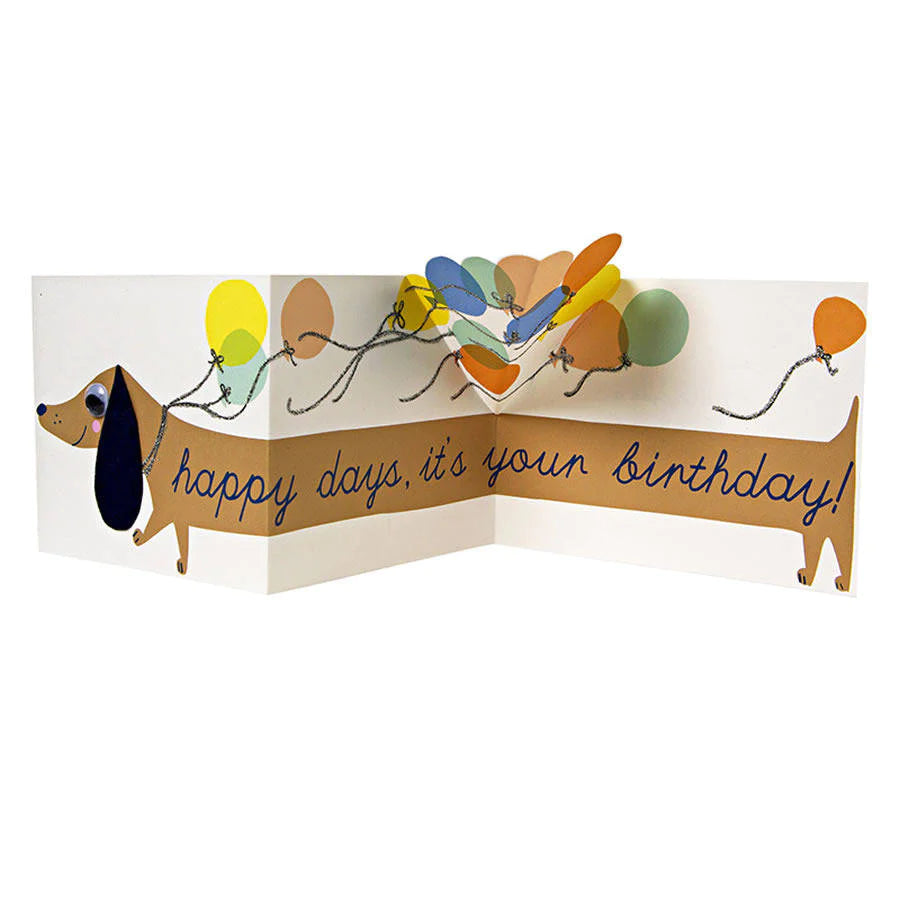 Sausage Dog Birthday Card