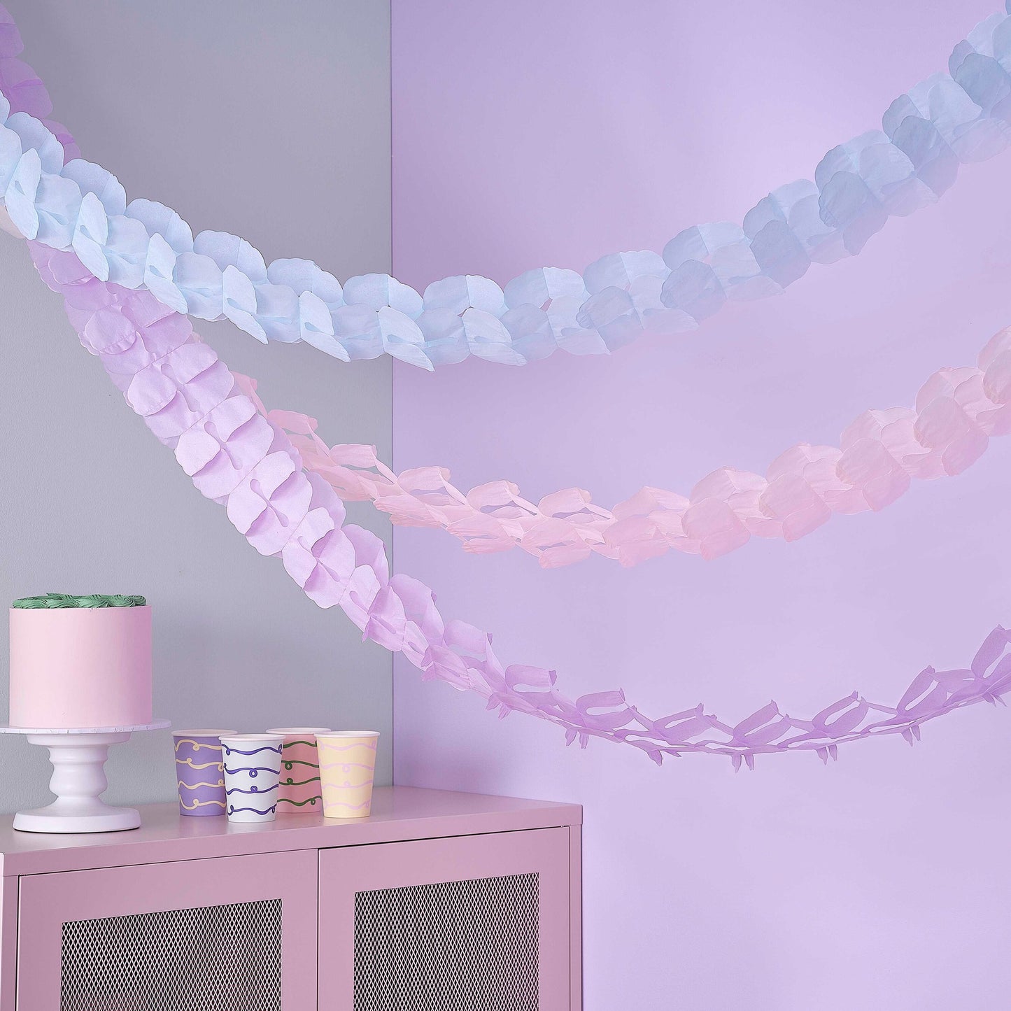 Tissue Paper Garland Hanging Decoration
