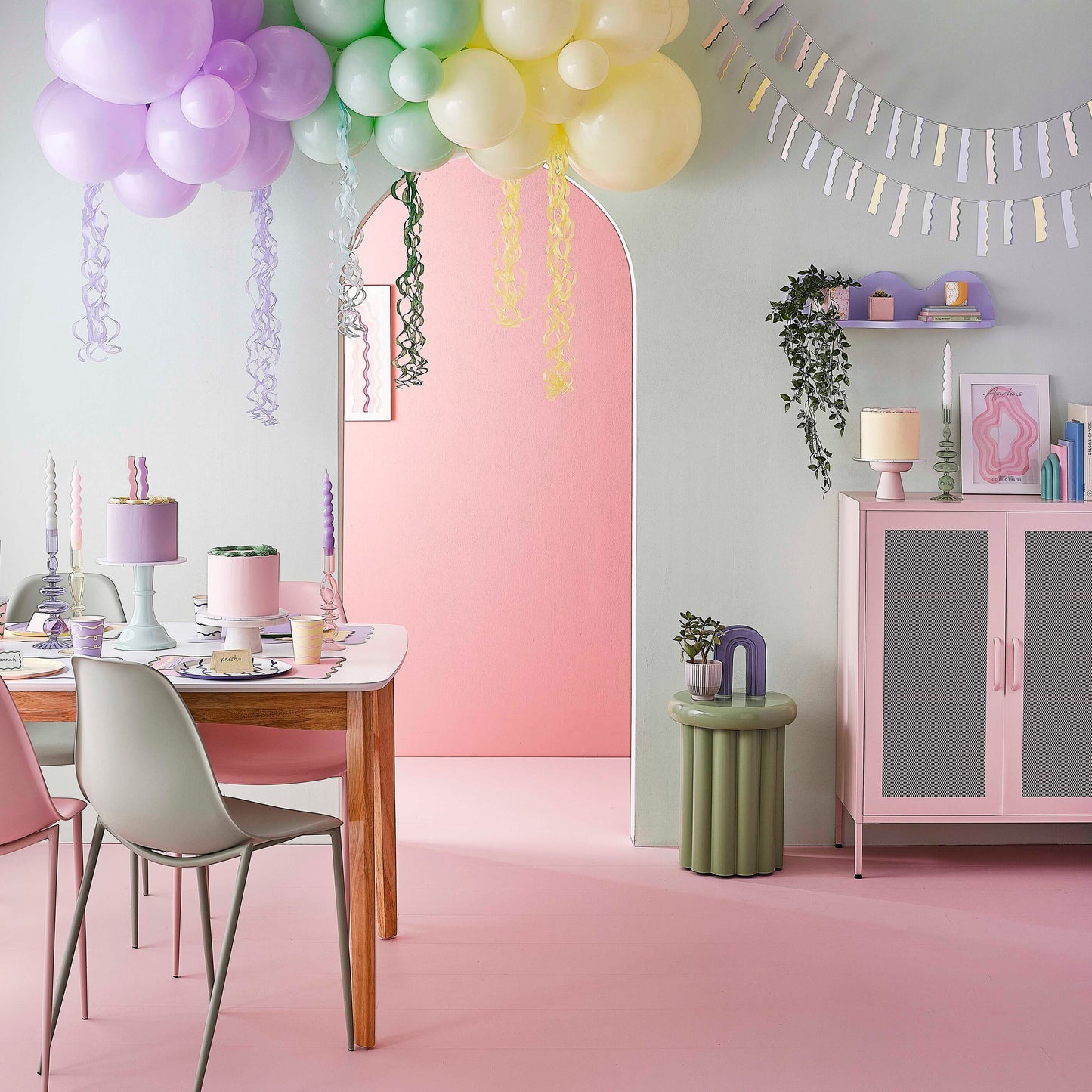 Tissue Paper Garland Hanging Decoration