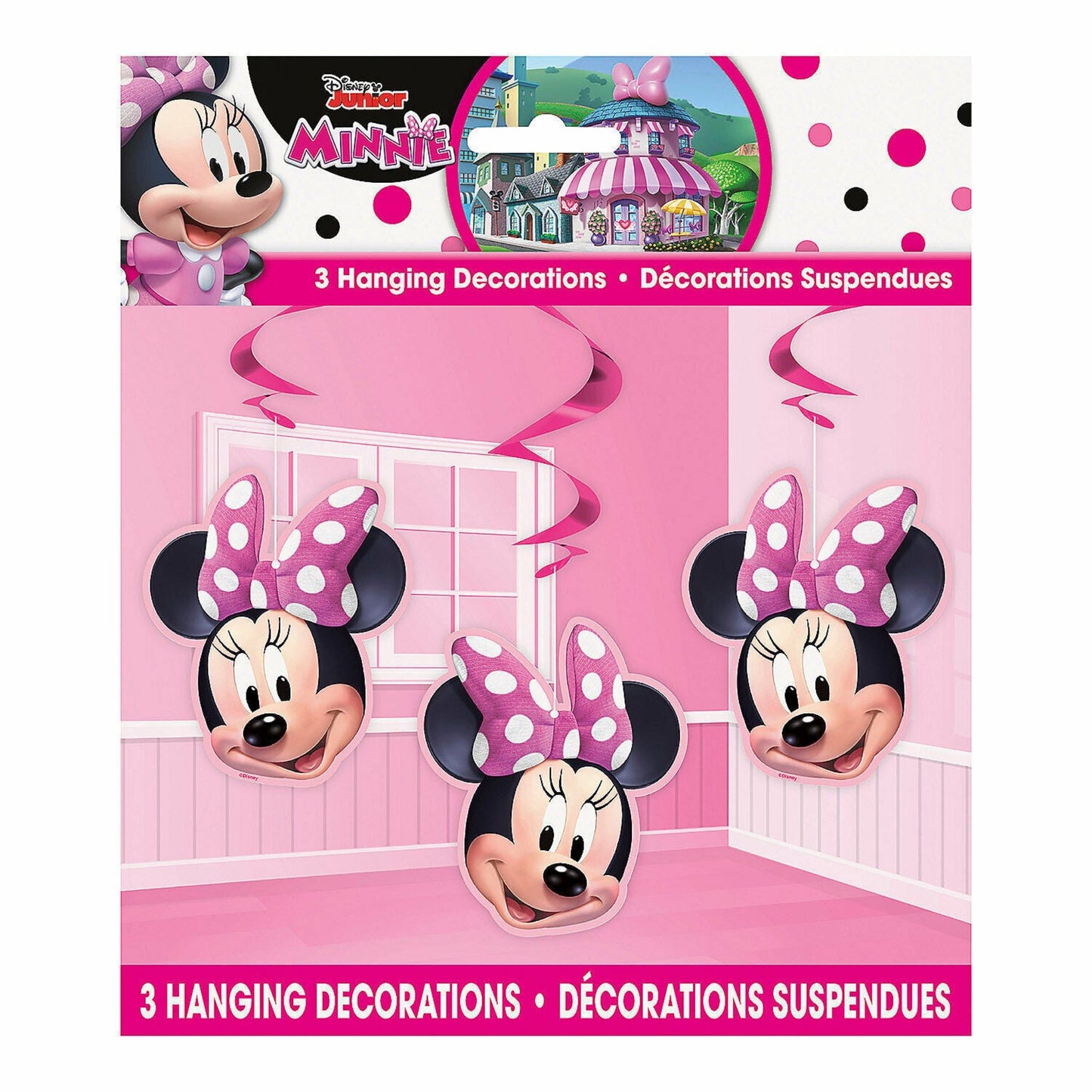 3 Hanging Decorations Minnie