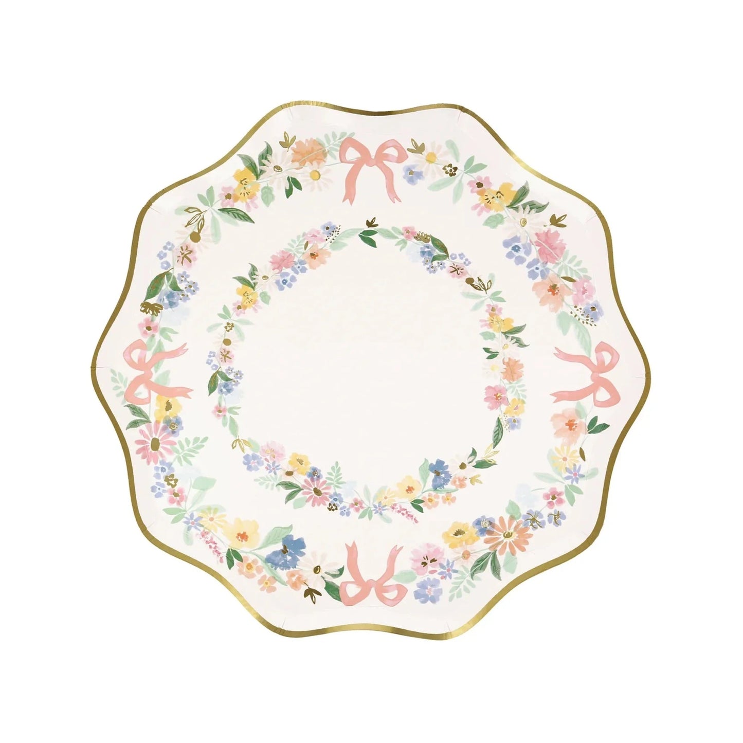 Platos de acompañamiento florales elegantes