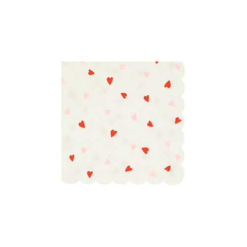 Heart Pattern Small Napkins