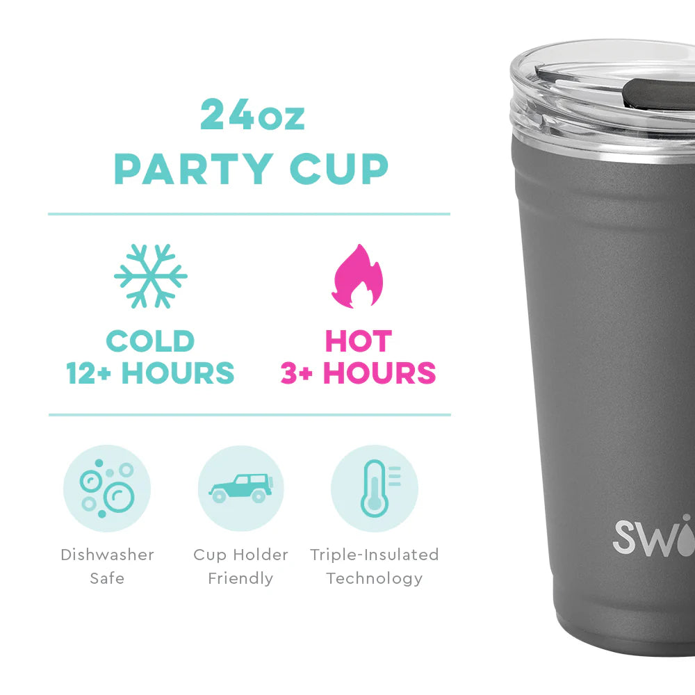 Grey Party Cup (24oz)