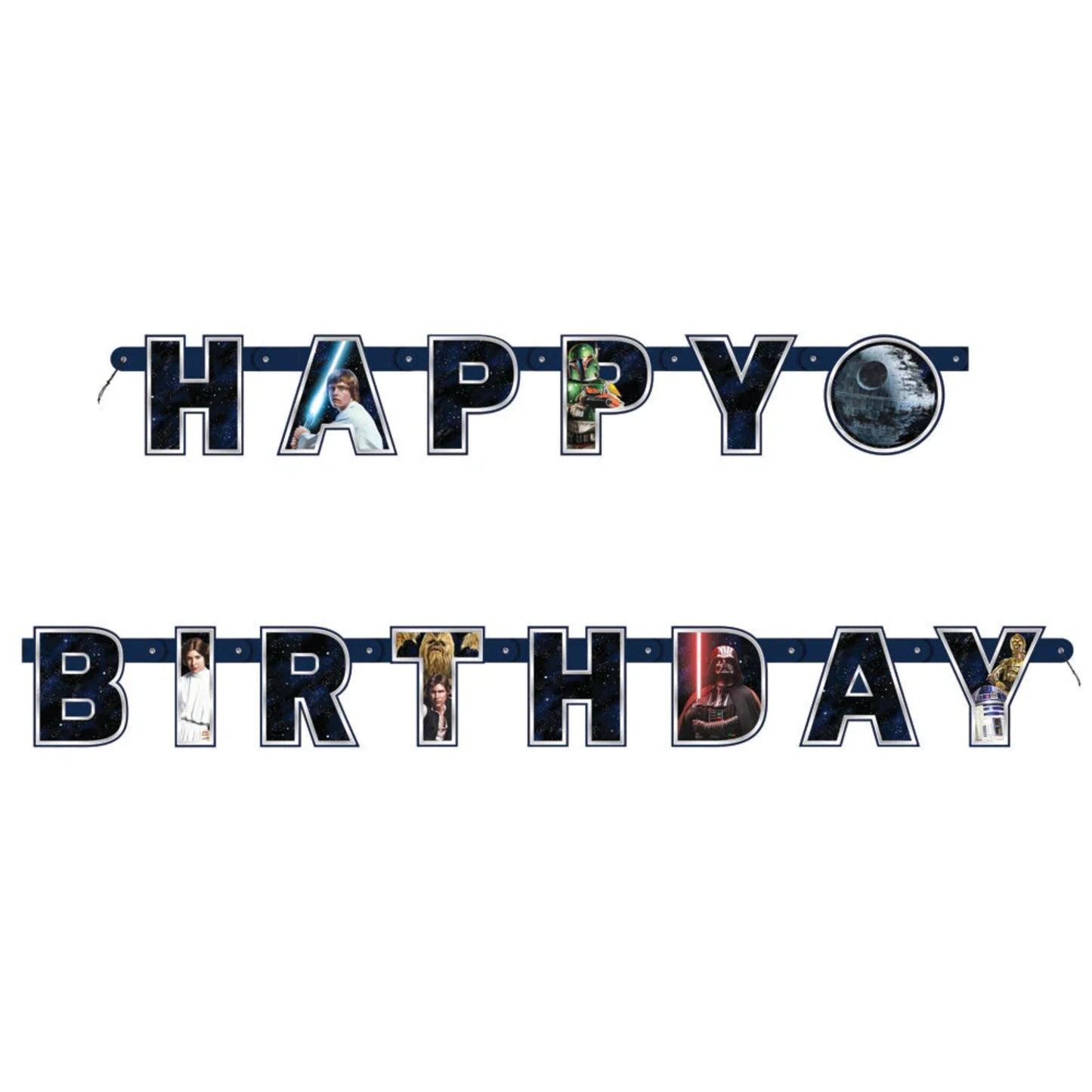 STAR WARS HAPPY BIRTHDAY BANNER