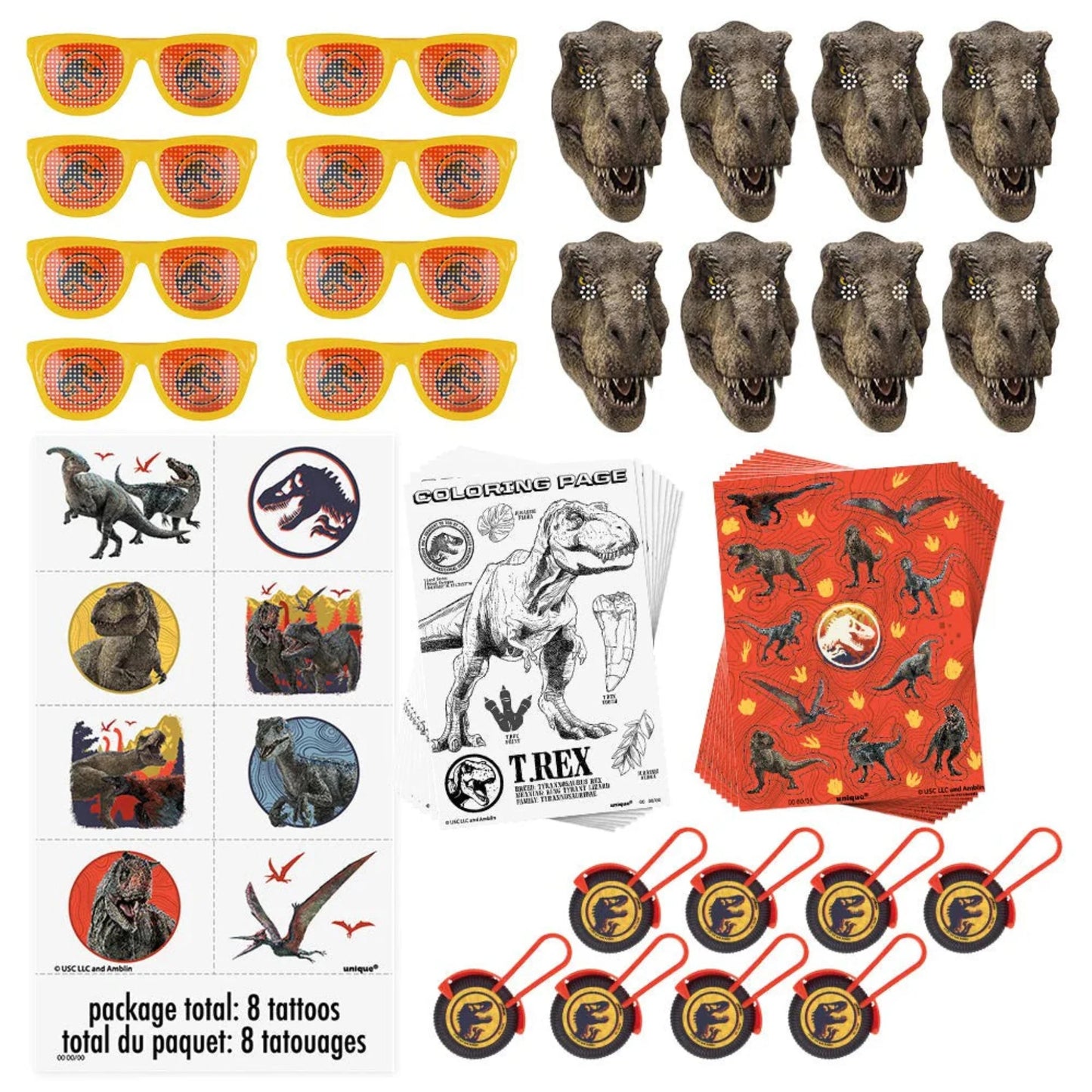 Jurassic World Favor Pack