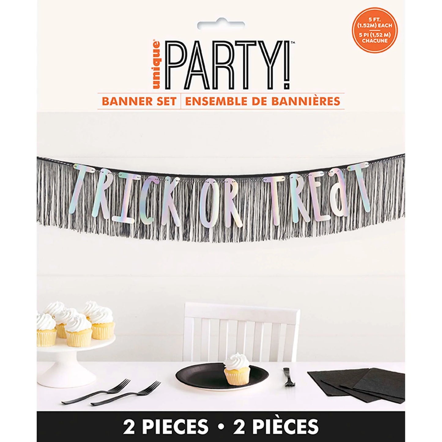 Iridescent Foil "Trick or Treat" Garland