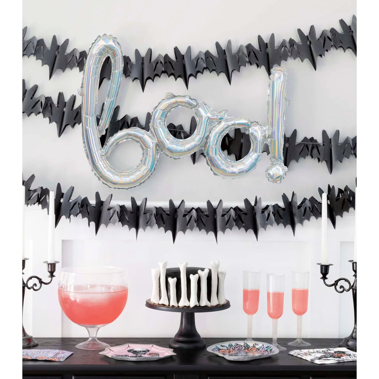 Bat Tissue Garland 6 ft - 3ct