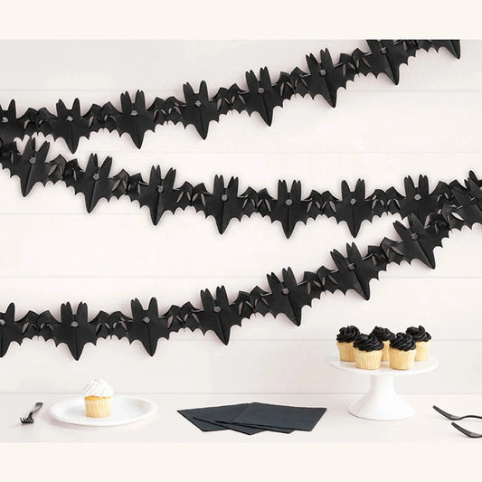 Bat Tissue Garland 6 ft - 3ct