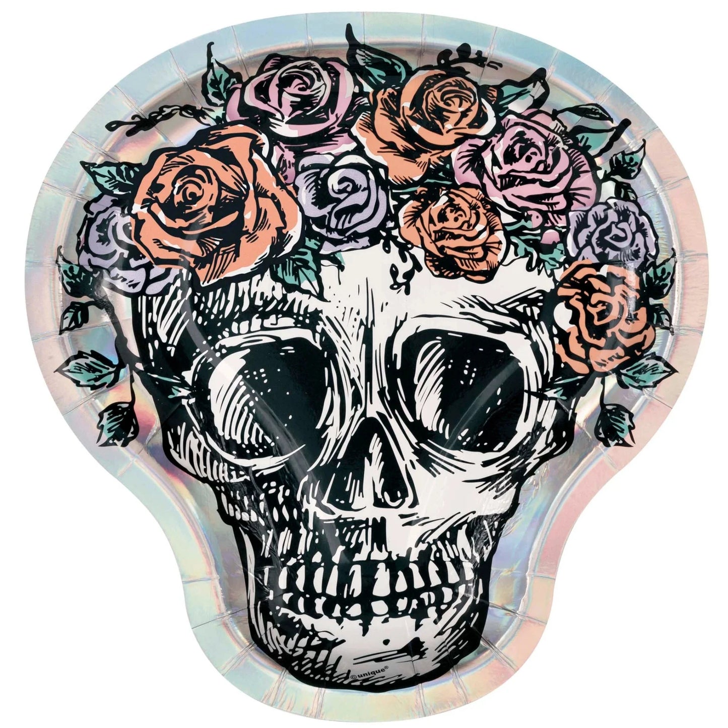 Small Skull Shaped Dessert Paper Plates