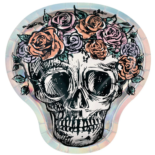 Small Skull Shaped Dessert Paper Plates