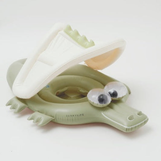 SunnyLiFE Baby Float Cookie the Croc Khaki