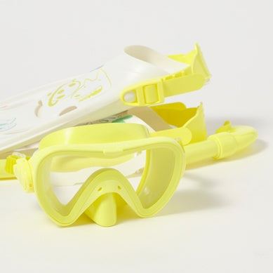 Kids Snorkel Set Medium The Sea Kids Yellow