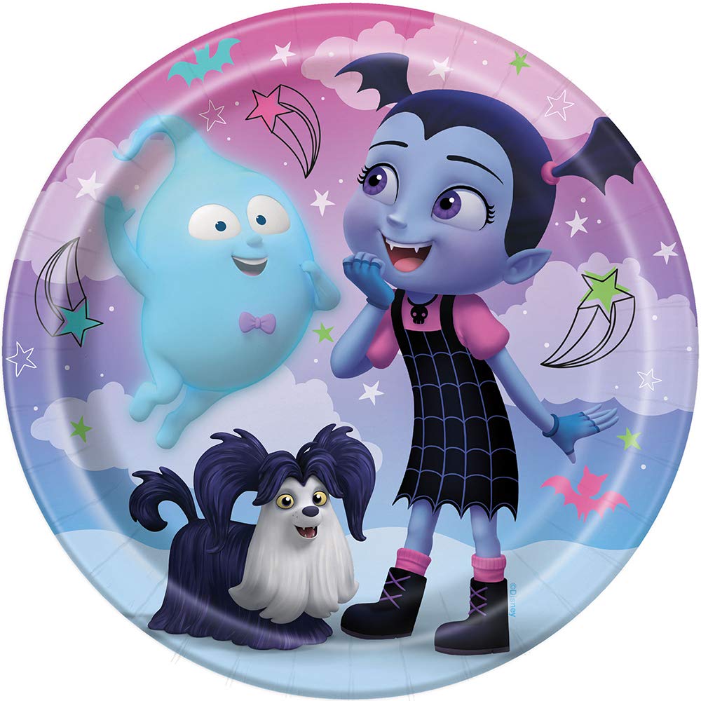 Platos de postre Disney Vampirina de 7 pulgadas