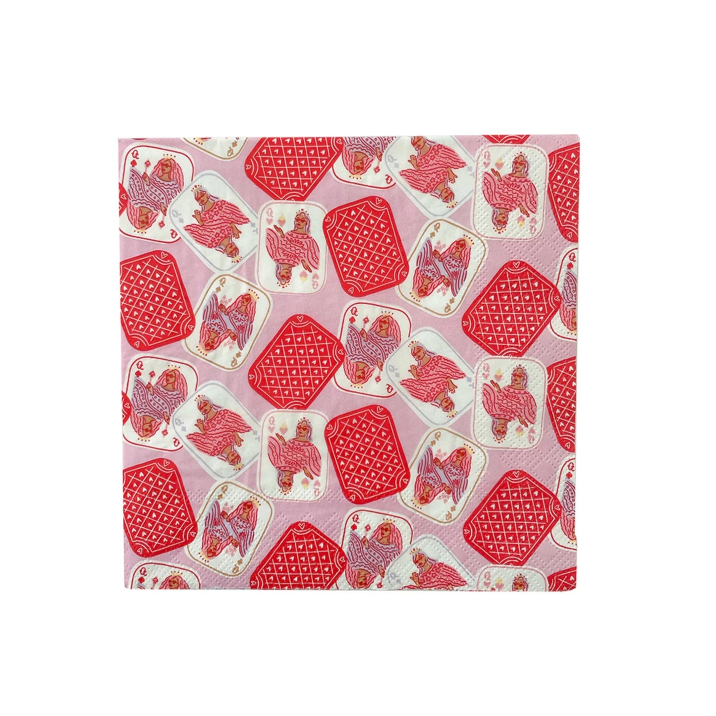 Queens Four Of A Kind Patterned Large Napkins
