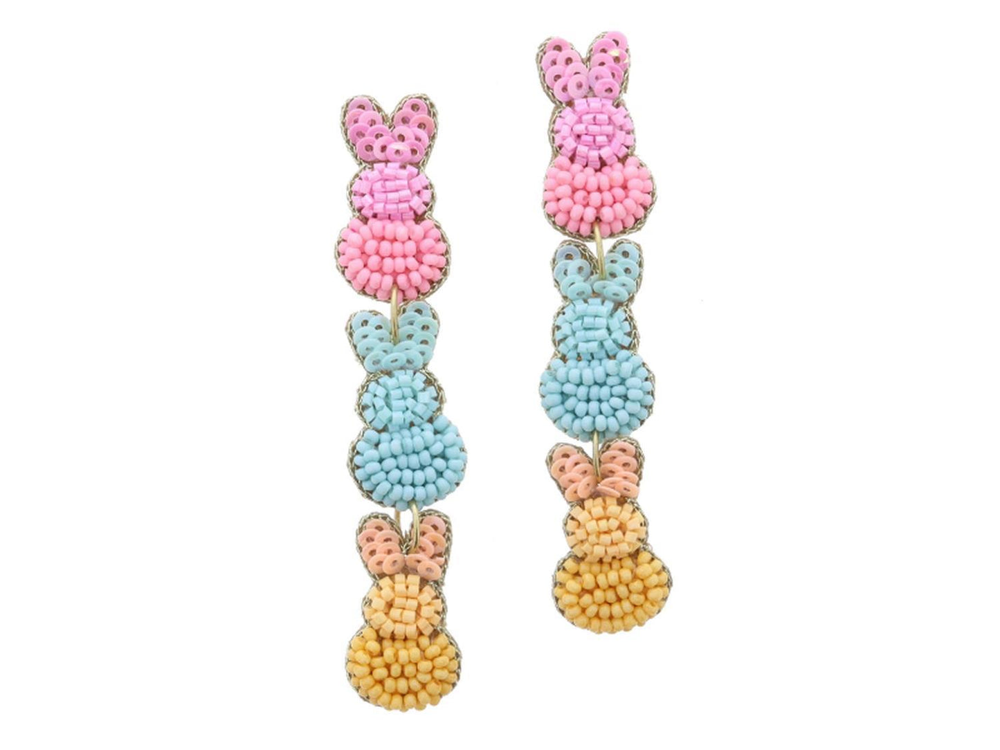 Beaded Bunnies Earrings