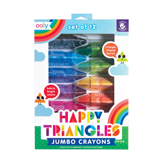 Crayones Jumbo Happy Triangles - Juego de 12