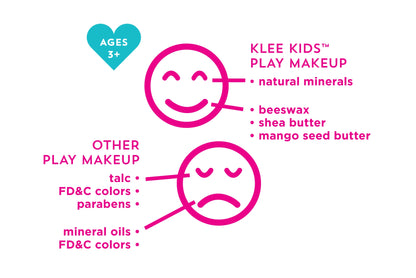 Queen Fairy - Kit de 6 piezas de maquillaje mineral natural para niños de Klee