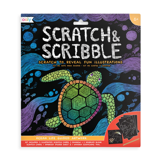 Ocean Life Scratch and Scribble Scratch Art Kit