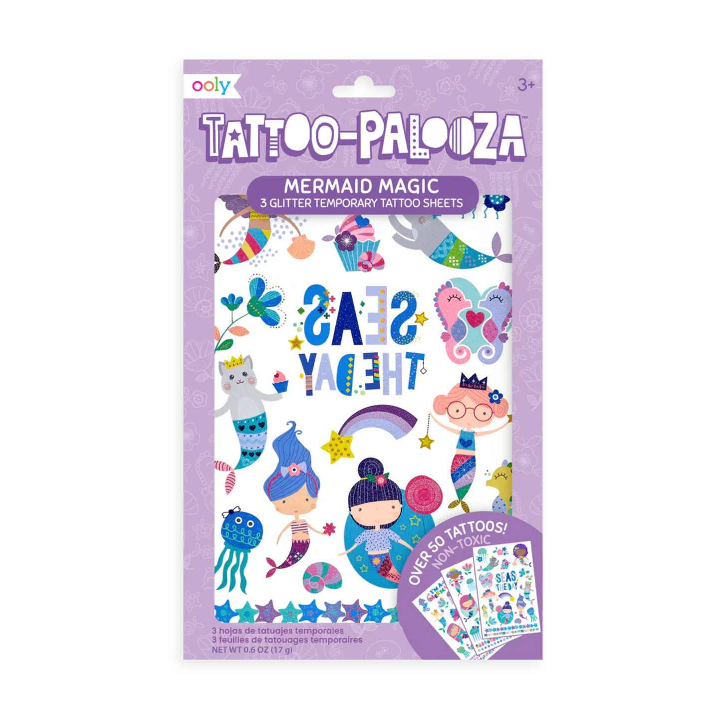 Tattoo-Palooza Temporary Tattoos - Mermaid Magic