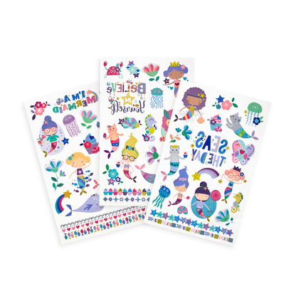 Tattoo-Palooza Temporary Tattoos - Mermaid Magic