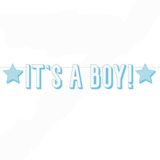 Banner para baby shower (it’s a boy)