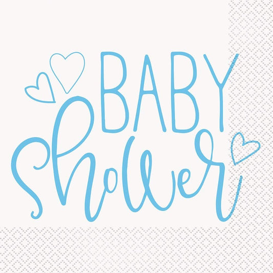 Servilletas de papel Baby Shower Celeste